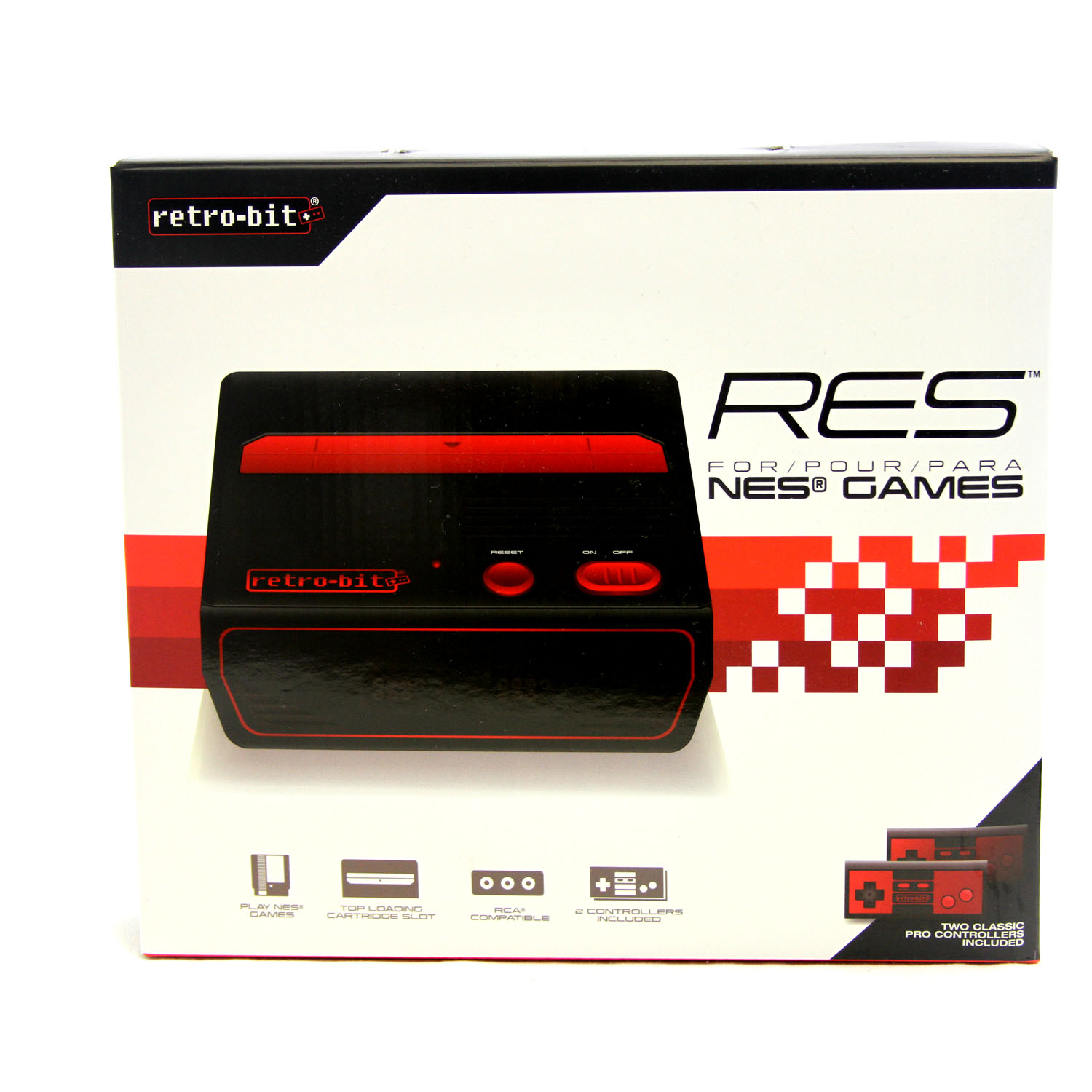 Black 8Bit Retro Top Loader Console (Nintendo NES) New RetroBit