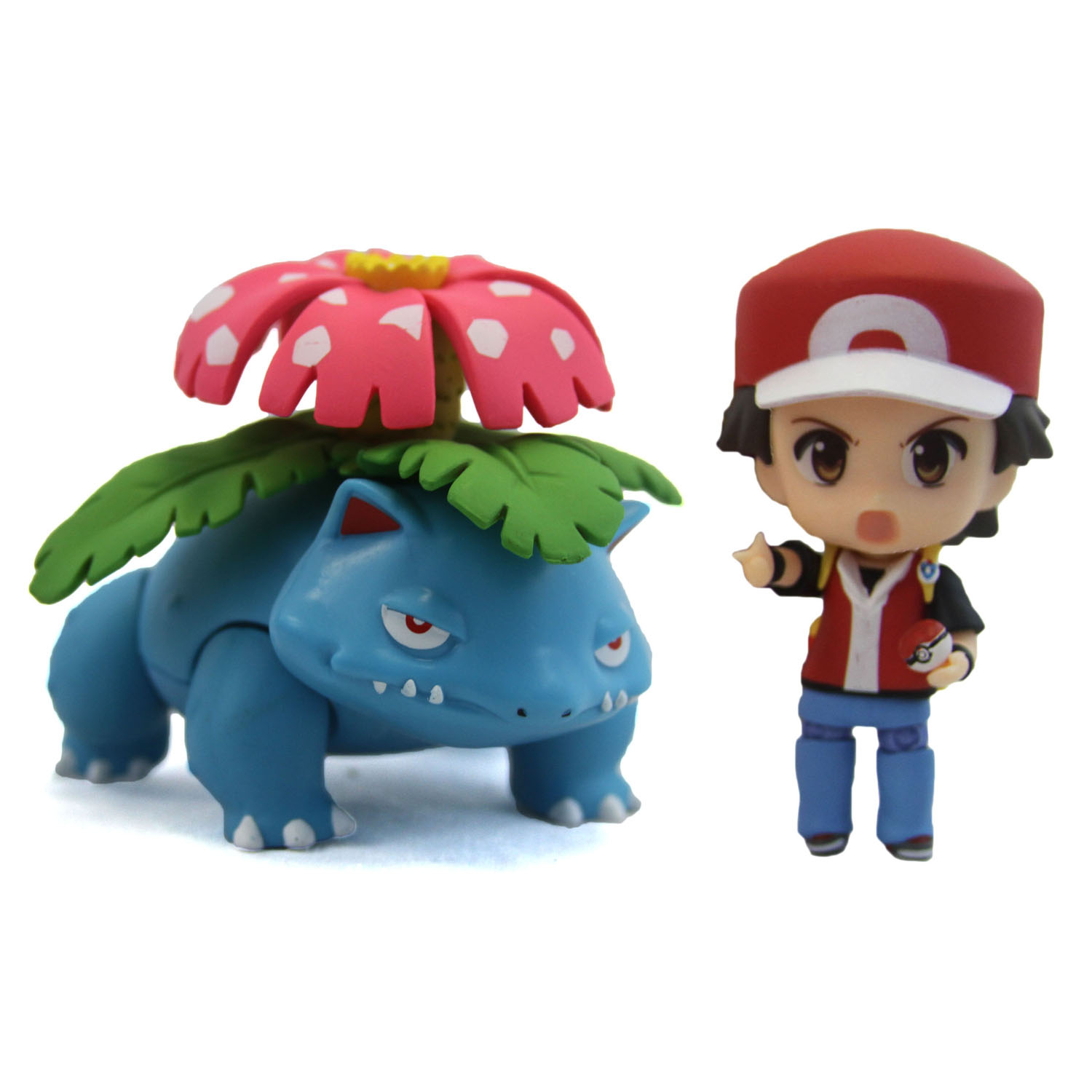 New RED with VENUSAUR Pokemon 3" Doroid PVC Action Figure
