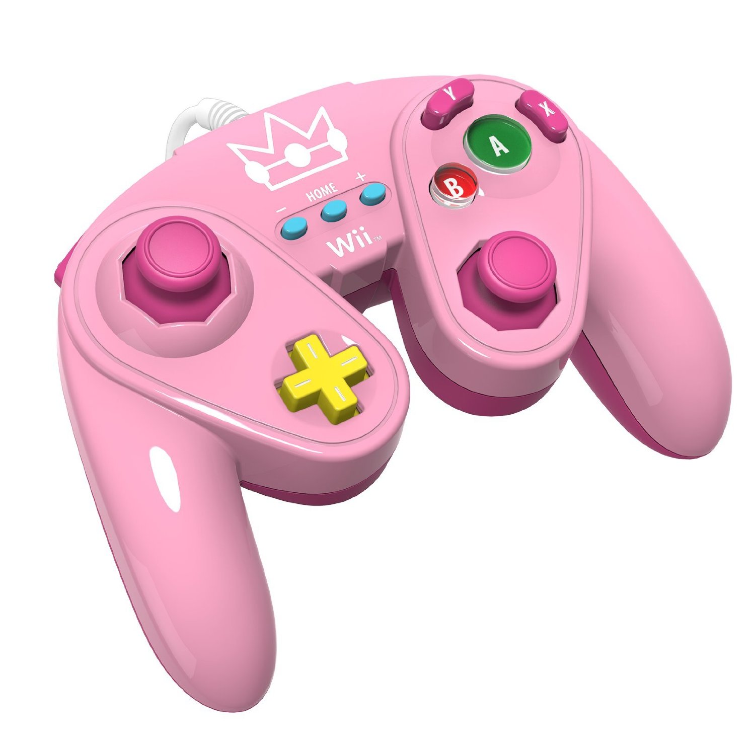 Nintendo Wii U Official PEACH Wired Fight Pad Classic Controller PDP