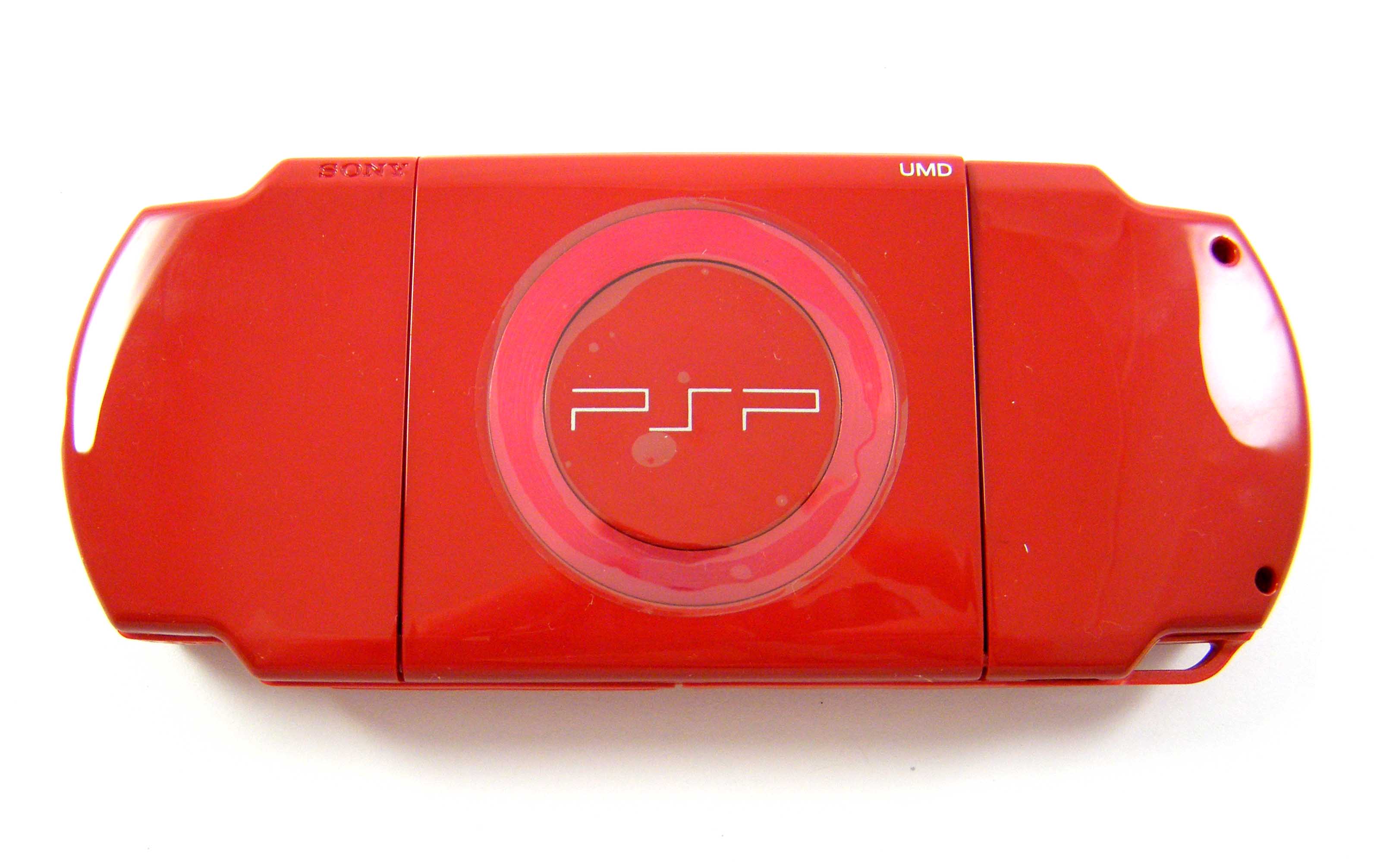 PSP 2000 RED Full Shell Housing Mod Case Replacement 2001 New (Slim Part)
