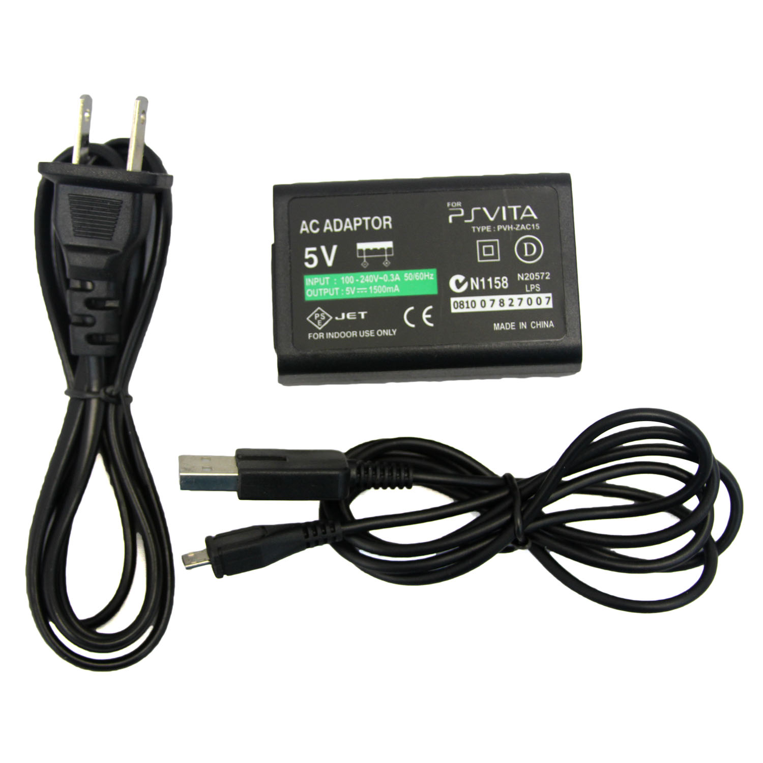 PlayStation Vita 2000 Universal AC Adapter 110240V Hexir New (Power