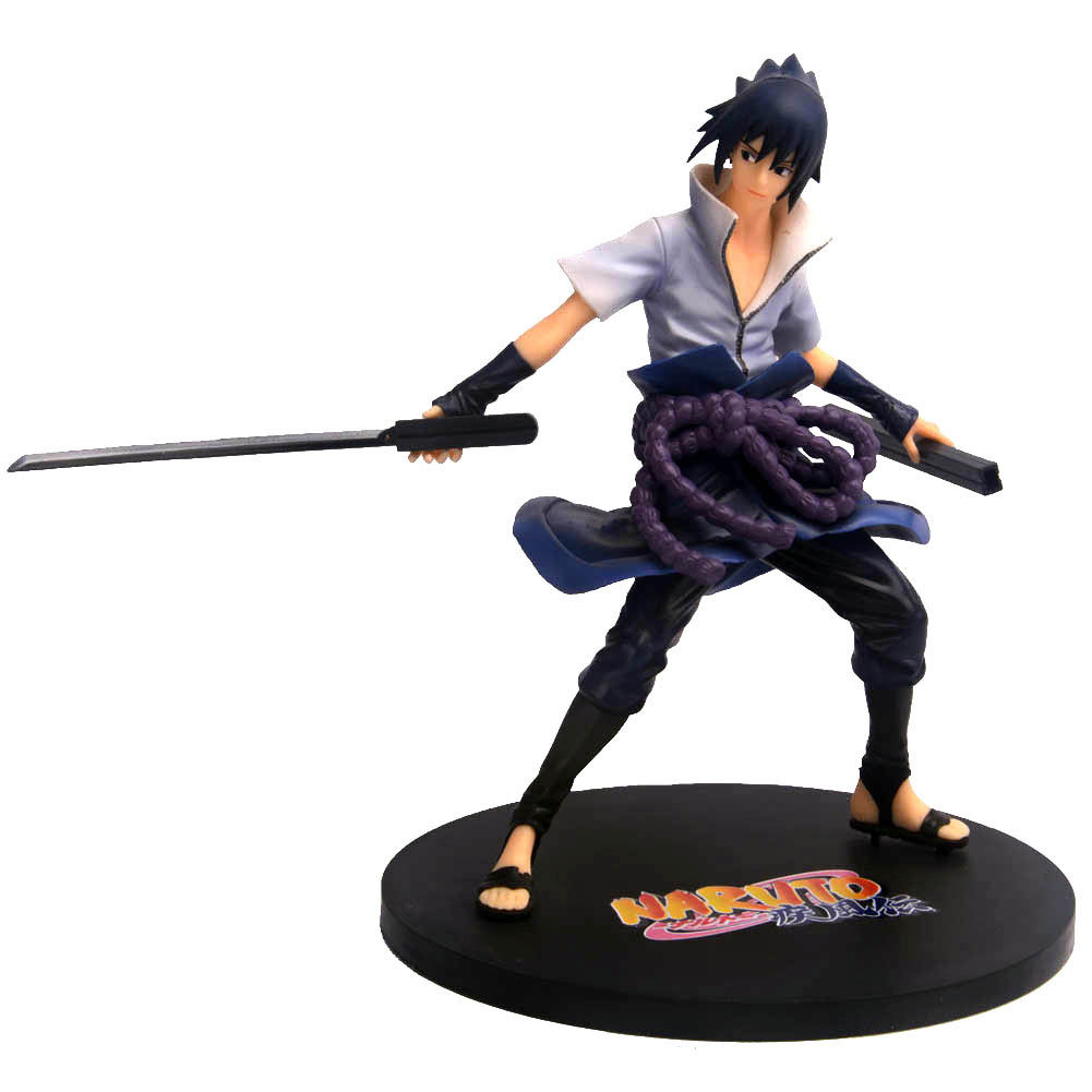 New Sasuke Uchiha NARUTO 8 inch Vinyl Figure Shippuden Action Figurine ... - Toy Fig Naruto GEM Sasuke 8in U