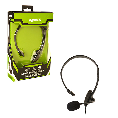 Xbox One BLACK USB Headset w/ Microphone KMD New (Xone Wired Headphone)